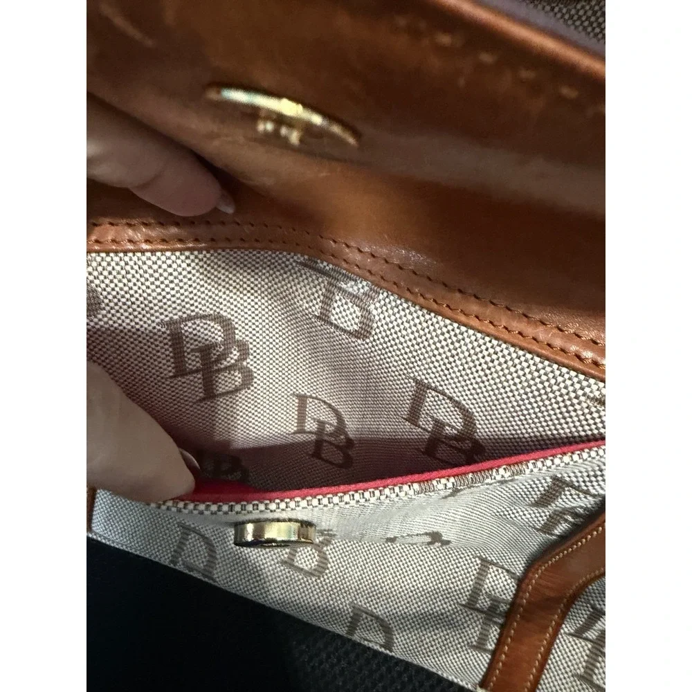 Dooney Bourke Women's Florentine‎ Satchel Bag Large Brown Leather